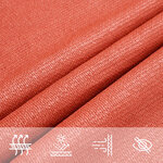 vidaXL Voile d'ombrage 160 g/m² Terre cuite 3/4x2 m PEHD