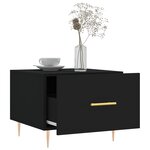 vidaXL Table basse Noir 50x50x40 cm Bois d'ingénierie