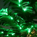 vidaXL Palmier à LED 136 LED Blanc chaud 220 cm