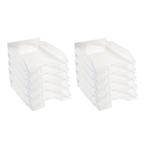 Corbeille à courrier Ecotray Office - Cristal EXACOMPTA