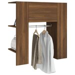 vidaXL Armoire de couloir Chêne marron 97 5x37x99 cm Bois d'ingénierie