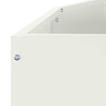 vidaXL Jardinière Blanc 120 x 60 x 50 cm Acier