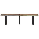 vidaXL Banc 160 cm bois de récupération massif et acier