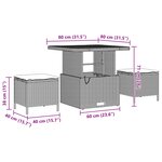 vidaXL Ensemble de canapé de jardin 12 Pièces Noir Poly rotin