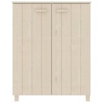 vidaXL Armoire à chaussures HAMAR Marron miel 85x40x108 cm Pin massif