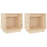 vidaXL Tables de chevet 2 Pièces 40x30x40 cm Bois de pin solide
