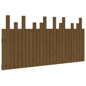 vidaXL Tête de lit murale Marron miel 159 5x3x80 cm Bois massif de pin