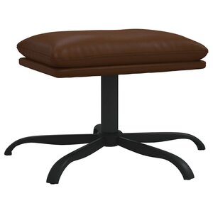 vidaXL Repose-pied Marron 45x29 5x36 cm Similicuir brillant