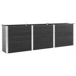 vidaXL Lit surélevé de jardin Gris 300x50x91 cm WPC