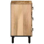 vidaXL Table de chevet 50x33x60 cm bois de manguier massif