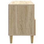 vidaXL Meuble TV Chêne Sonoma 102 x 34 5 x 50 cm Bois d'ingénierie