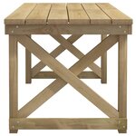 vidaXL Mobilier de salle à manger de jardin 3 Pièces Bois de pin imprégné