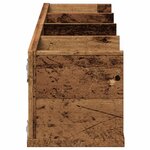 vidaXL Étagère murale à CD vieux bois 100x18x18 cm bois d'ingénierie
