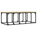 vidaXL Table basse chêne sonoma 100x50x35 5 cm bois d'ingénierie
