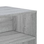 vidaXL Meuble TV sonoma gris 120x40x40 cm bois d'ingénierie