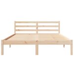 vidaXL Cadre de lit Marron 210 x 160 cm Bois massif en pin