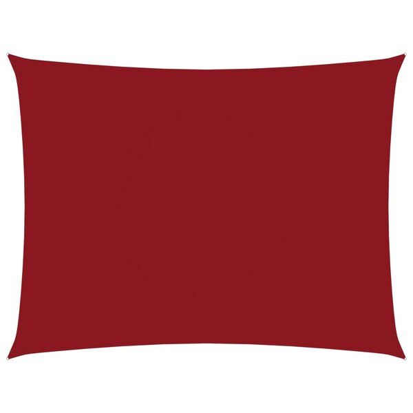 Vidaxl voile de parasol tissu oxford rectangulaire 2x2 5 m rouge