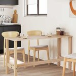 vidaXL Dessus de table rectangulaire 140x50x2 cm bois massif d'acacia