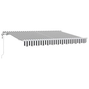 vidaXL Auvent Rétractable Anthracite 250 x 200 cm tissu