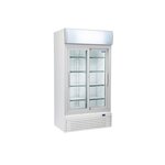 Armoire à boisson professionnelle réfrigérée vitrée 800 l - 6 5 kw/24h - cool head - r290 - acier21000vitrée/coulissante x730x2038m