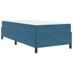 vidaXL Cadre de lit Bleu foncé et blanc 80 x 200 cm Velours