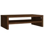 vidaXL Support de moniteur Chêne marron 42x24x13 cm Bois d'ingénierie