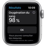 Apple Watch Series 6 GPS, 40mm Boîtier en Aluminium Argent avec Bracelet Sport Blanc