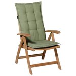 Madison Coussin de chaise à dossier haut Panama 123x50 cm Vert sauge