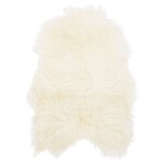 vidaXL Housse de chaise en peau de mouton islandaise Crème 70x110 cm