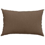vidaXL Coussins de canapé 2 Pièces Marron 60 x 40 cm tissu