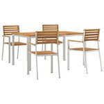 vidaXL Ensemble de salle à manger pour jardin 5 Pièces