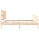 vidaXL Cadre de lit sans matelas 200x200 cm bois massif