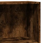 vidaXL Bibliothèque chêne fumé 60x30x77 cm bois d'ingénierie