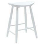 vidaXL Chaises de salle à manger 2 Pièces Blanc 46 x 37 x 63 cm