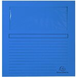 Paquet 100 Chemise à fenêtre FOREVER 22 x 31 cm Bleu Foncé x 4 EXACOMPTA