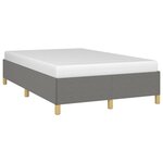 vidaXL Cadre de lit sans matelas gris foncé 120x200 cm tissu