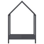 vidaXL Portant de bois chauffage anthracite 40x25x60 cm