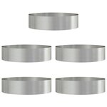 vidaXL Pots en acier inoxydable Acier inoxydable Grand Durable