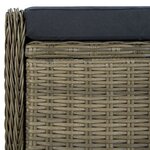 vidaXL Ensemble à manger d'extérieur et coussins 9 Pièces résine tressée