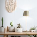 Lampe à poser LED Kaami Métal et plastique - Cappuccino - 2W - IP44