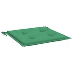 vidaXL Coussins de chaise jardin lot de 4 vert 40x40x3 cm tissu oxford