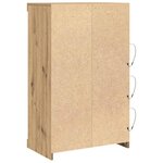 vidaXL Buffet chêne artisanal 60 5 x 37 x 100 cm Bois d'ingénierie