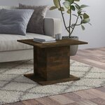 Vidaxl table basse chêne fumé 55 5x55 5x40 cm aggloméré