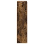 vidaXL Armoire murale de salle de bain Chêne Fumé 40 x 16 x 62 5 cm
