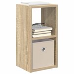 vidaXL Table de chevet 2 Pièces Chêne Sonoma 25 5 x 22 x 49 5 cm
