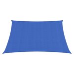 vidaXL Voile d'ombrage 160 g/m² carré bleu 4 5x4 5 m PEHD