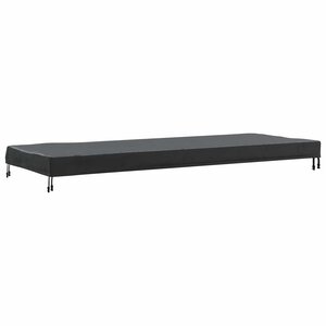vidaXL Housse de Table Uni Noir 102 x 202 x 15 cm tissu
