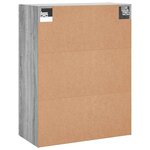 vidaXL Armoire murale sonoma gris 69 5x34x90 cm