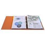 EXACOMPTA - Classeur a levier extra large - Dos 80mm -24,2 x 29,7 - Rembordé polypropylene - Orange
