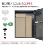 Boite à colis Eclipse 1 porte gris anthracite mat RAL 7016 M